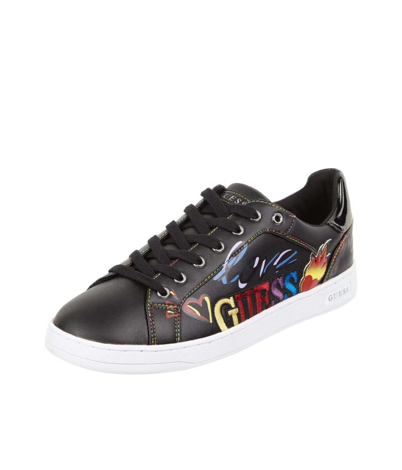 Slip-on checkerboard plimsolls in black veyebw